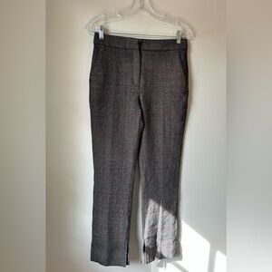 Theory Plaid Wool Pants Tenza Torrey Size 2